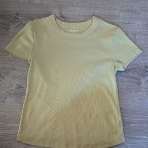 Old Navy Women's Light Olive Short Sleeve Tee